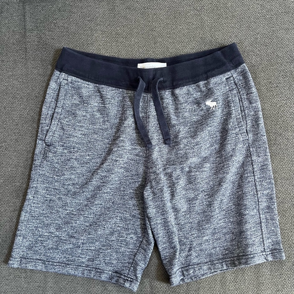 Abercrombie and fitch navy blue tri blend shorts